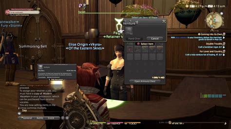 ff14 change retainer job.